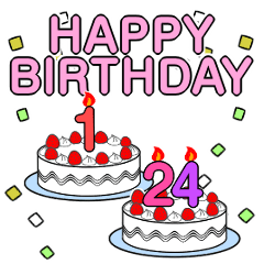Birthday cakes for ages 1-24[MOVE]