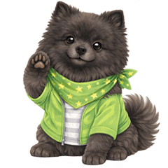 Pome Brothers Greeting Stickers