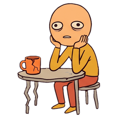 憂鬱男子：超寫實厭世日常