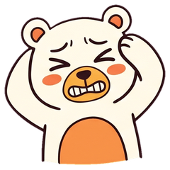 厭世小藍白熊：日常反應