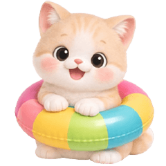 cute little pastel kitten (No Text)