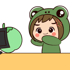 Froggy Girl 3 : Effect stickers