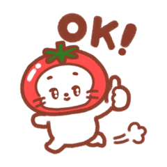 トマトをかぶったあざらし