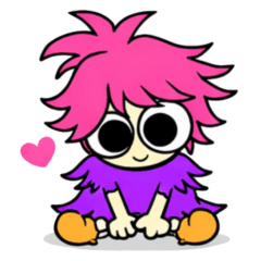 Pinky Cute Daily Stickers