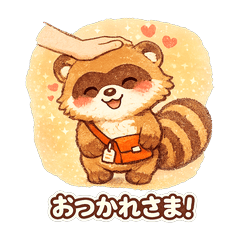 Busy Tanuki Courier Stickers
