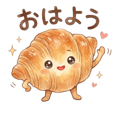 Crispy & Cute Croissant Stickers
