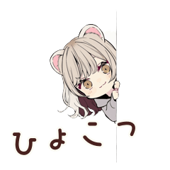 Ferret Girl Spare Time Stickers