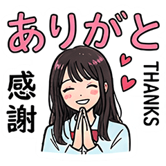 Cute High School Girls Stickers.