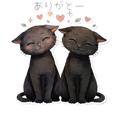 Everyday Rescue Cat Sisters Stickers