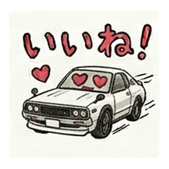 Showa Retro Car Sticker