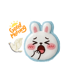 Easygoing Bunny Stickers