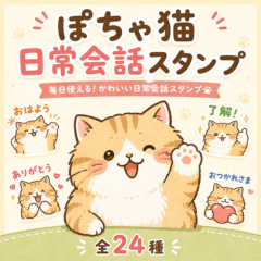 Chubby Cat Daily Conversation Stickers