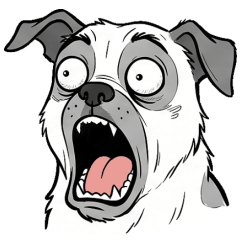 我家的小狗表情很多內～