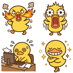 萌萌小黃鴨搞怪浮誇版 (40組)