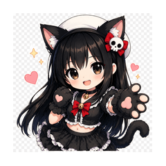 白帽骷髏醬 Vol.6：黑貓的撒嬌時光(新)