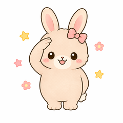 Petit Rabbit Daily Stickers (Girl)