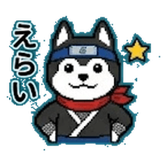 Pixel Husky Ninja: Stealthy Paws