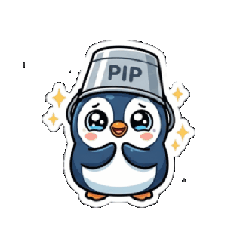 Penguin in a pip