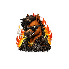 Umao the Cool Horse - Daily Use Stickers
