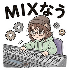 Cute Girl Producer Stickers