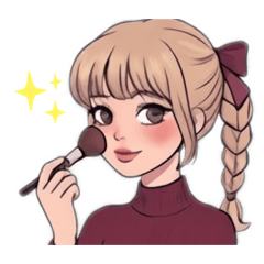 Adult-Cute Braided Girl: Beauty & Style