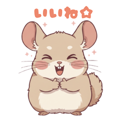Okiraku Chinchilla Reaction Stickers