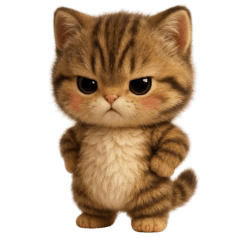 Tabby cat big eyes (No text)