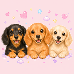 Soft Dachshund Daily Stickers