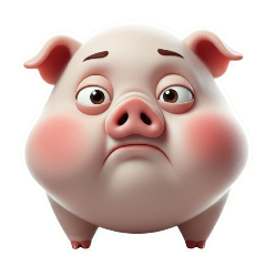 不屑厭世粉紅豬