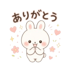 Cute rabbit stickers0102