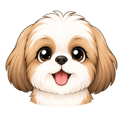 Fluffy Shih Tzu Daily Stickers32
