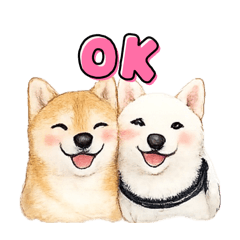 cute Shiba Inu daily stickers in Sapporo
