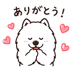 Omochi the Samoyed - Daily Life Stickers