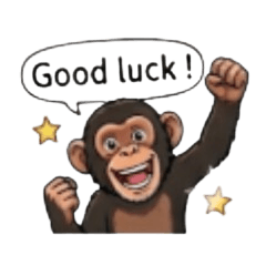 Polite Monkey Stickers for Daily Use