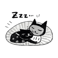Cute Black Cat Daily Stickers2