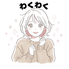 Daily Cute Polite Girl Stickers5