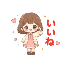 Cute girl stickers0102