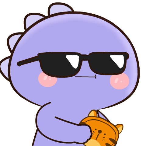 Purple Dino 3 : Pop-up stickers