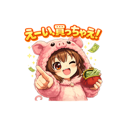 Kigurumi Girl: Encouraging Stickers