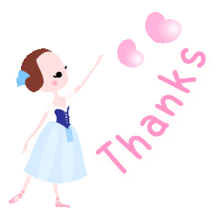 Cute ballerina 20 ballet Sticker English