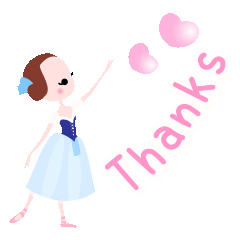 Cute ballerina 20 ballet Sticker English