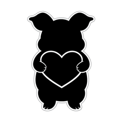 Silhouette of a pig ver.3 new