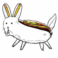 ホットドックウサギ