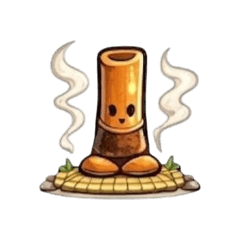 Yuru Komuso Stickers (Shakuhachi Life)