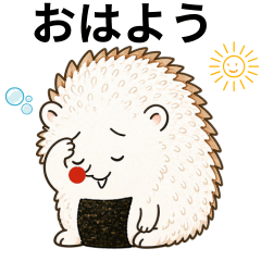 Onigiri Hedgehog Daily Stickers