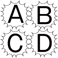 ALPHABET SPEECH BALLOON Sticker