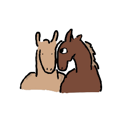 Horse and the friend