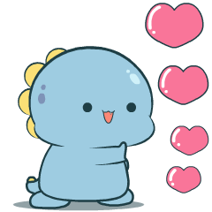 Chubby Blue Dino 2 : Animated