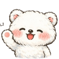 蓬鬆白熊 Fuwakuma