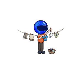 Blue helmet